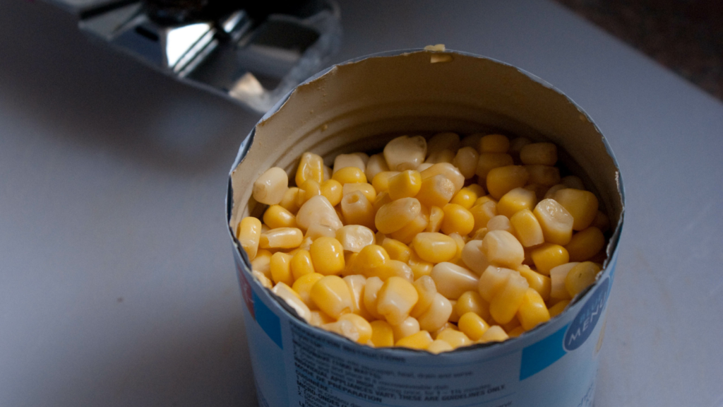 Canned corn