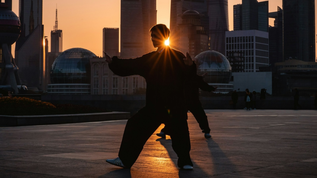 Practicing Tai Chi