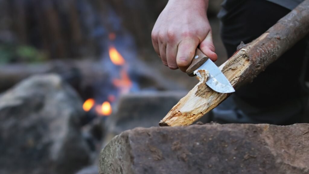 Carving Wood Using Knife