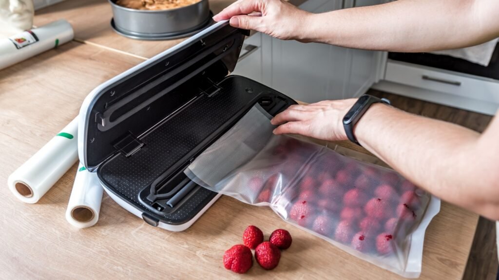 Vacuum Sealing Strawberries