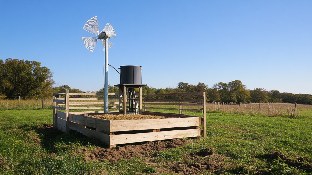 Wind-Powered Livestock Feeder
