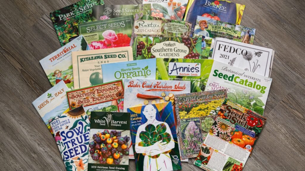 variety of seed catalogs
