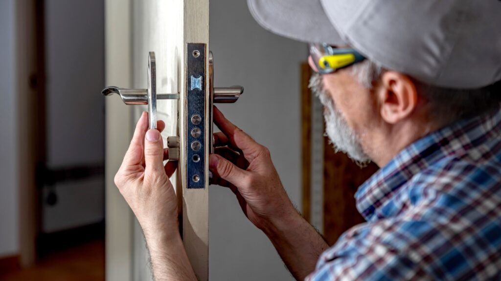 door lock installation
