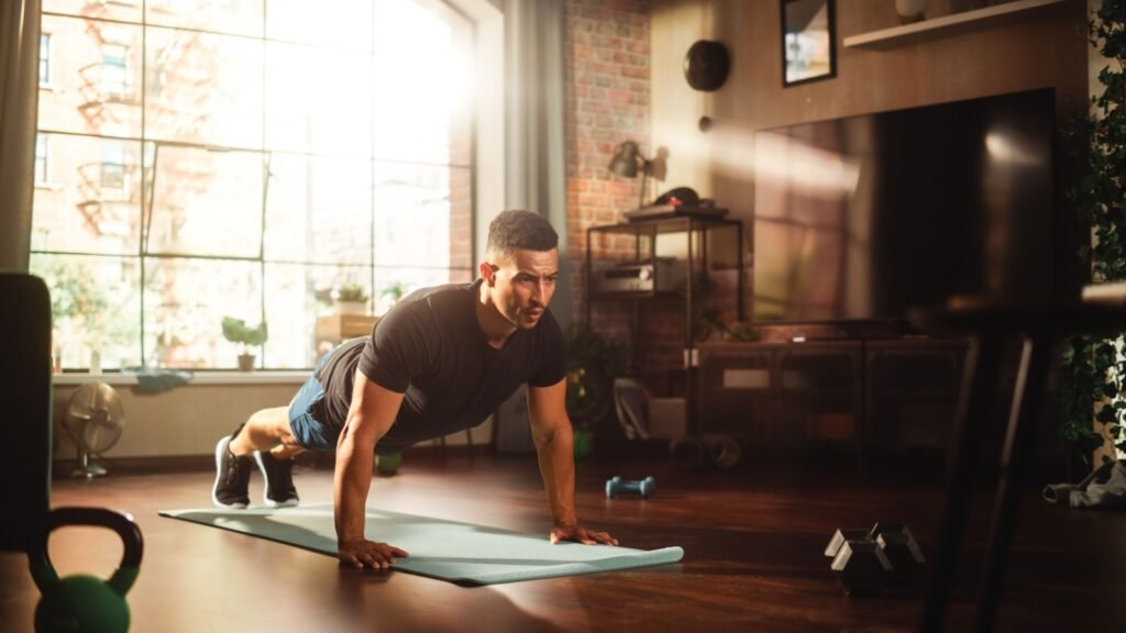 working out at home, exercise