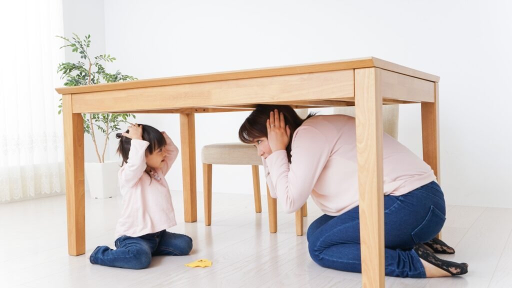 earthquake drill at home
