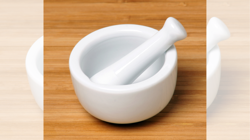 mortar and pestle
