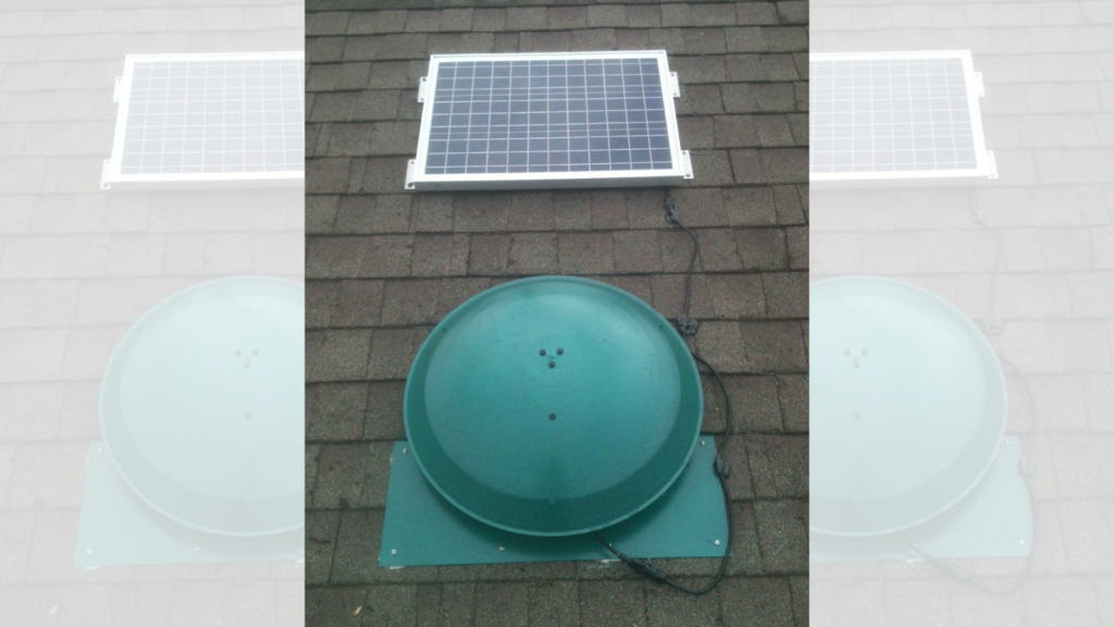 solar-powered attic fan
