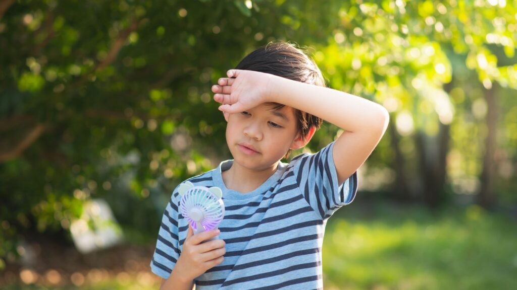 heat stroke in child