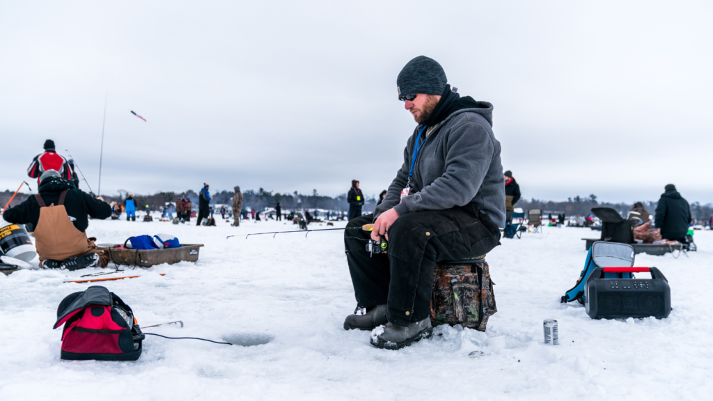 ice fishing