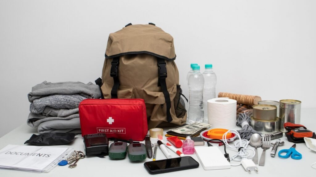 emergency preparedness kit with essential survival supplies