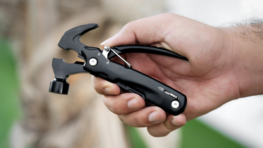 Hand holding a multi-tool