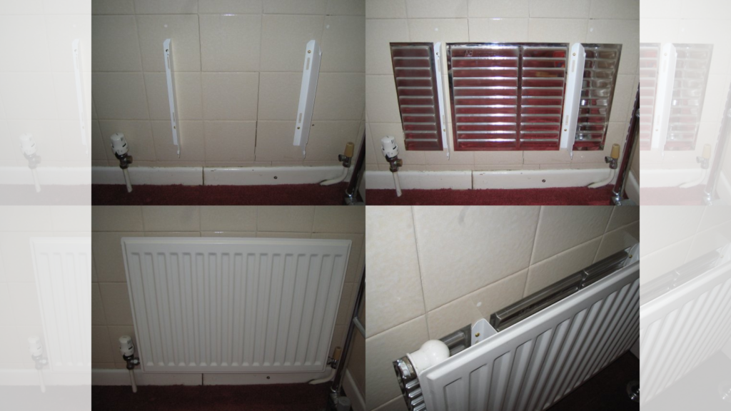 installing radiator reflector panels