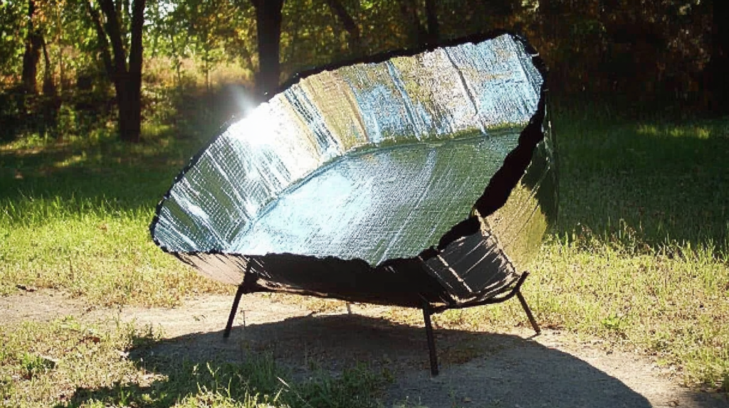 Solar Oven From Car Sunshade